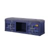 Cargo Bench (Storage); Gray Fabric & Blue 35942