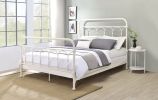Citron Full Bed; White Finish BD00131F