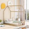 Twin Size House Bed Wood Bed; Natural(OLD SKU:WF281435AAM)