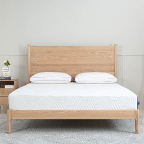 10 Inch Queen Gel Memory Foam Mattress; White; Bed in a Box; Green Tea and Cooling Gel Infused; CertiPUR-US Certified
