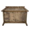 Set of 2 Wood Side Table;  Narrow End Table with Cabinet and Shelf;  2-Tier Nightstand for Small Space