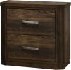 Elettra Nightstand; Rustic Walnut