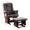 Aeron Chair &amp; Ottoman (2Pc Pk) in Gray Microfiber &amp; Cherry 59338