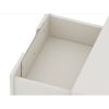 Manhattan Comfort Rockefeller 2.0 Mid-Century- Modern Nightstand with 2-Drawer in Off White and Nature