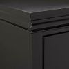 Contemporary Bedroom Furniture Nightstand Black Color 2 x Drawers Bed Side Table Pine wood