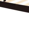Platform Bed Frame with Headboard ; Wood Slat Support ; No Box Spring Needed ; Queen; Espresso