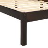 Platform Bed Frame with Headboard ; Wood Slat Support ; No Box Spring Needed ; Queen; Espresso