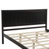 Platform Bed Frame with Headboard ; Wood Slat Support ; No Box Spring Needed ; Queen; Espresso