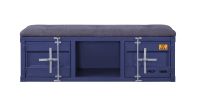 Cargo Bench (Storage); Gray Fabric & Blue 35942