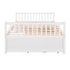 Full size Daybed with Twin size Trundle and Drawers; Full Size; White