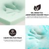 10 Inch Queen Gel Memory Foam Mattress; White; Bed in a Box; Green Tea and Cooling Gel Infused; CertiPUR-US Certified