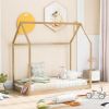 Twin Size House Bed Wood Bed; Natural(OLD SKU:WF281435AAM)