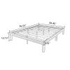 Queen Size Wood Platform Bed Frame; No Box Spring Needed; Strong Wood Slat Support; Easy Assembly