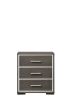 Escher Nightstand w/USB Dock; Gray Oak 27653