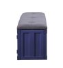 Cargo Bench (Storage); Gray Fabric & Blue 35942