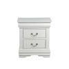 Louis Philippe Nightstand in White 23833