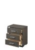 Escher Nightstand w/USB Dock; Gray Oak 27653