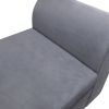 Upholstered Wooden Storage Ottoman Bench with 2 Drawers For Bedroom; Fully Assembled Except Legs and Handles; Gray