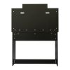 Modern Dressing table with 2 Drawers; 4 open shelves; Rectangular Makeup Table with Mirror; 10-lamp bulb; ; 42.52*15.75* 52.76inch; for Bedroom; Black