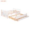 Full size Daybed with Twin size Trundle and Drawers; Full Size; White