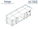 Cargo Bench (Storage); Gray Fabric & Blue 35942