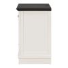 Nightstand with 3 Drawers and USB Charging Ports; Living Room; Bedroom; Beige