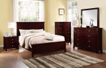 Brown Finish 3-Drawers Nightstand Bedroom Furniture 1pc Nightstand MDF Birch veneer