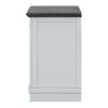 Nightstand with 3 Drawers and USB Charging Ports; Living Room; Bedroom; Gray