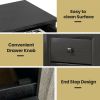 2PCS Nightstand W/2 Drawer Multipurpose
